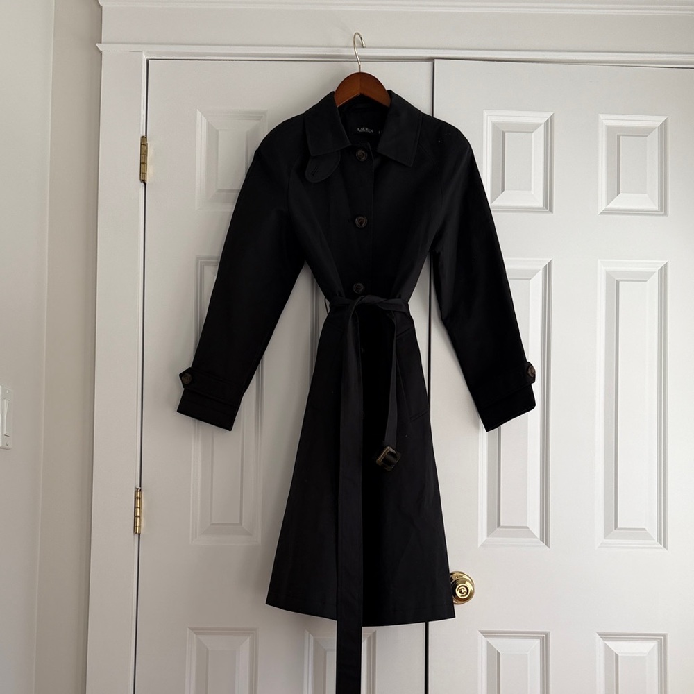 Ralph Lauren Black Trench Coat